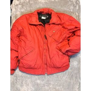 VNTG Unisex 80-90's Raewiks XL Zip 100% Cotton Puffer Jacket Medium Down Retro